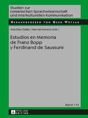 cover image of Estudios en Memoria de Franz Bopp y Ferdinand de Saussure